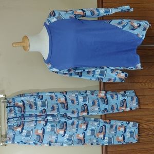 Handmade Kitty Winter Pajama Set S